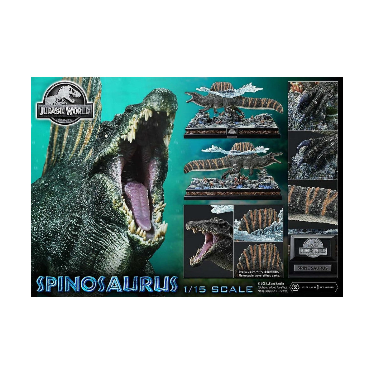 Prime 1 Studio - Rinascita del mondo giurassico - Collezione del museo Spinosaurus Legacy 1/15