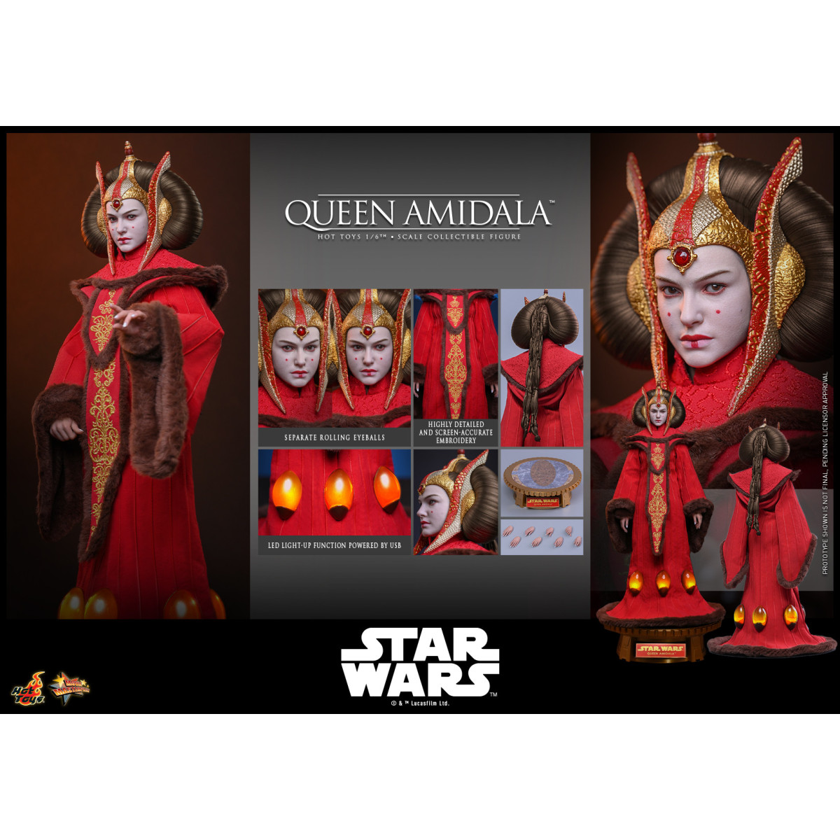 Hot Toys - Regina Amidala MMS 1/6 - Star Wars: La minaccia fantasma MMS883