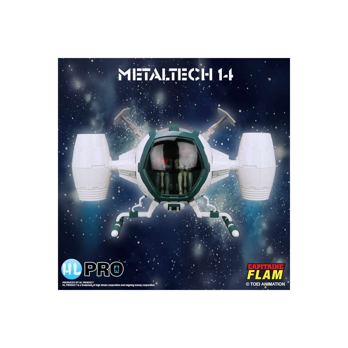 High Dream Metaltech 11 - Capitan Futuro - Capitan Futuro - Cyberlabe Retro Edition - Figurina Future Comet