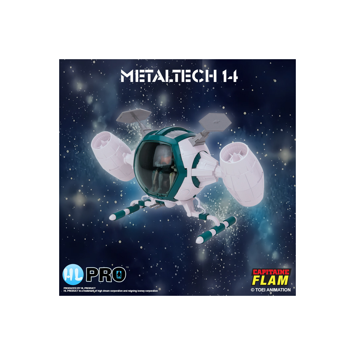 High Dream Metaltech 11 - Capitan Futuro - Capitan Futuro - Cyberlabe Retro Edition - Figurina Future Comet