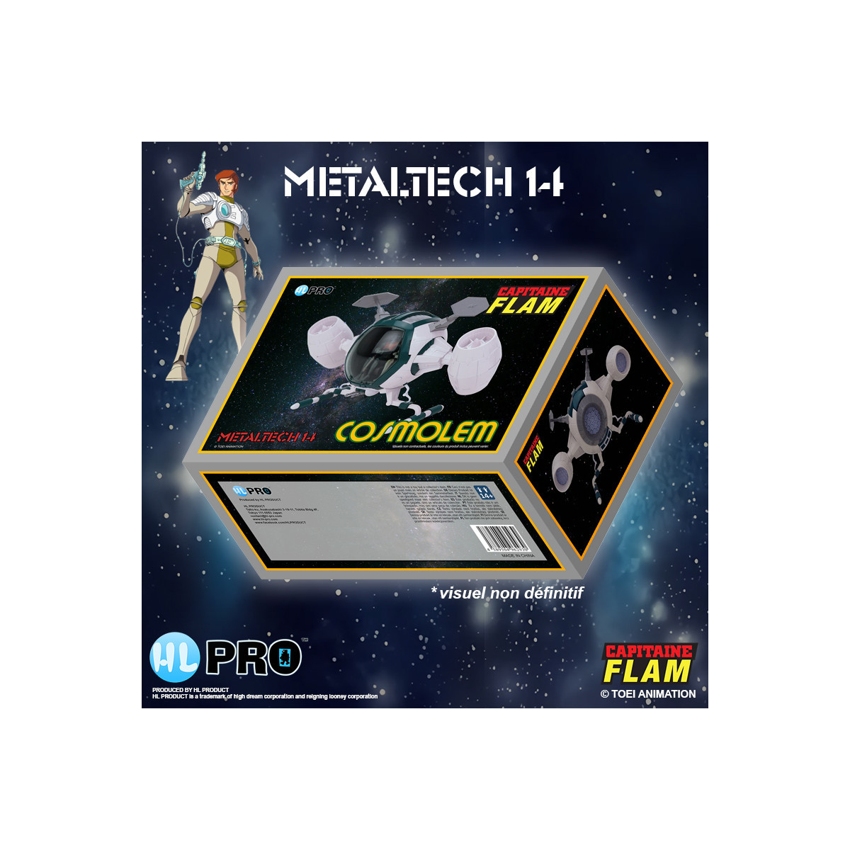 High Dream Metaltech 11 - Capitan Futuro - Capitan Futuro - Cyberlabe Retro Edition - Figurina Future Comet