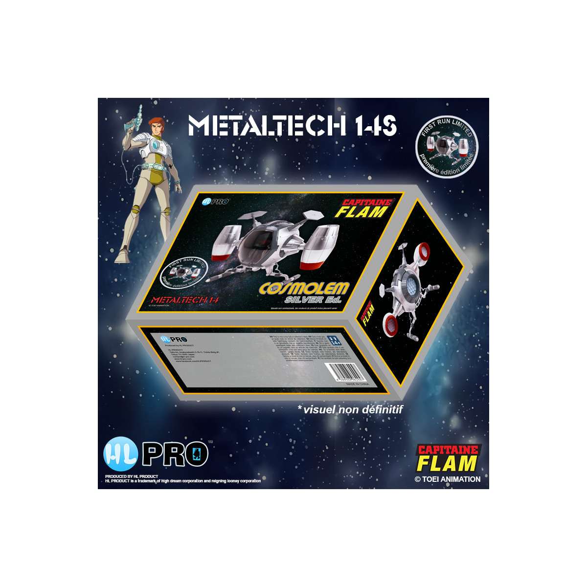 High Dream Metaltech 11 - Capitan Futuro - Capitan Futuro - Cyberlabe Retro Edition - Figurina Future Comet