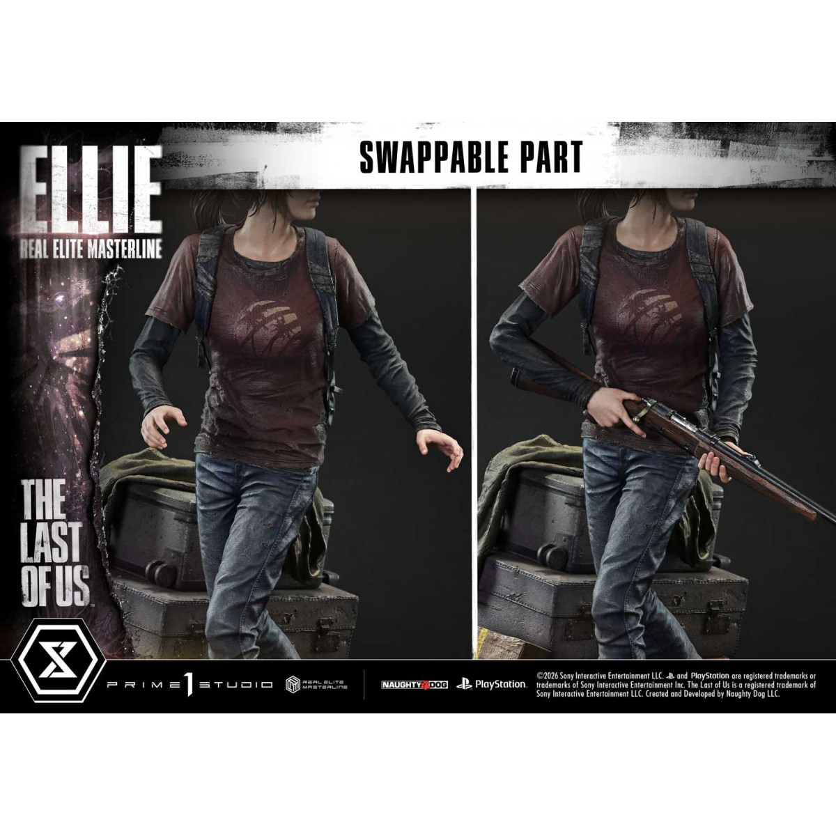 Prime 1 - Joel & Ellie Versione Deluxe (The The Last of Us Part I) 1/4 di statuetta della serie Masterline Ultimate Premium