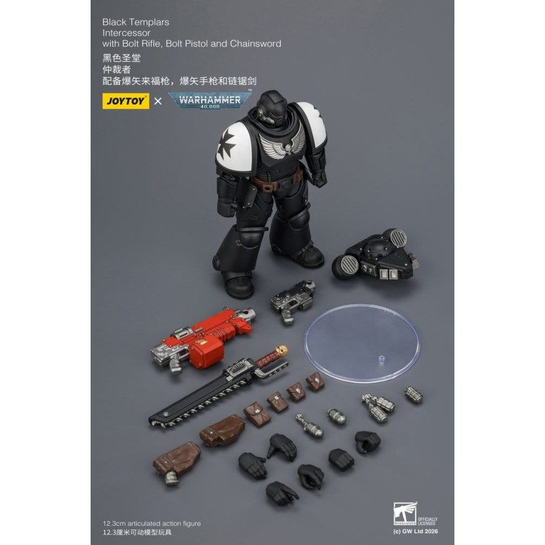 JoyToy Space Marines - Black Templars - Intercessori 1/18 - Warhammer 40K