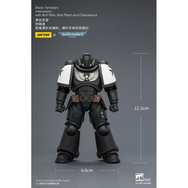 JoyToy Space Marines - Black Templars - Intercessori 1/18 - Warhammer 40K