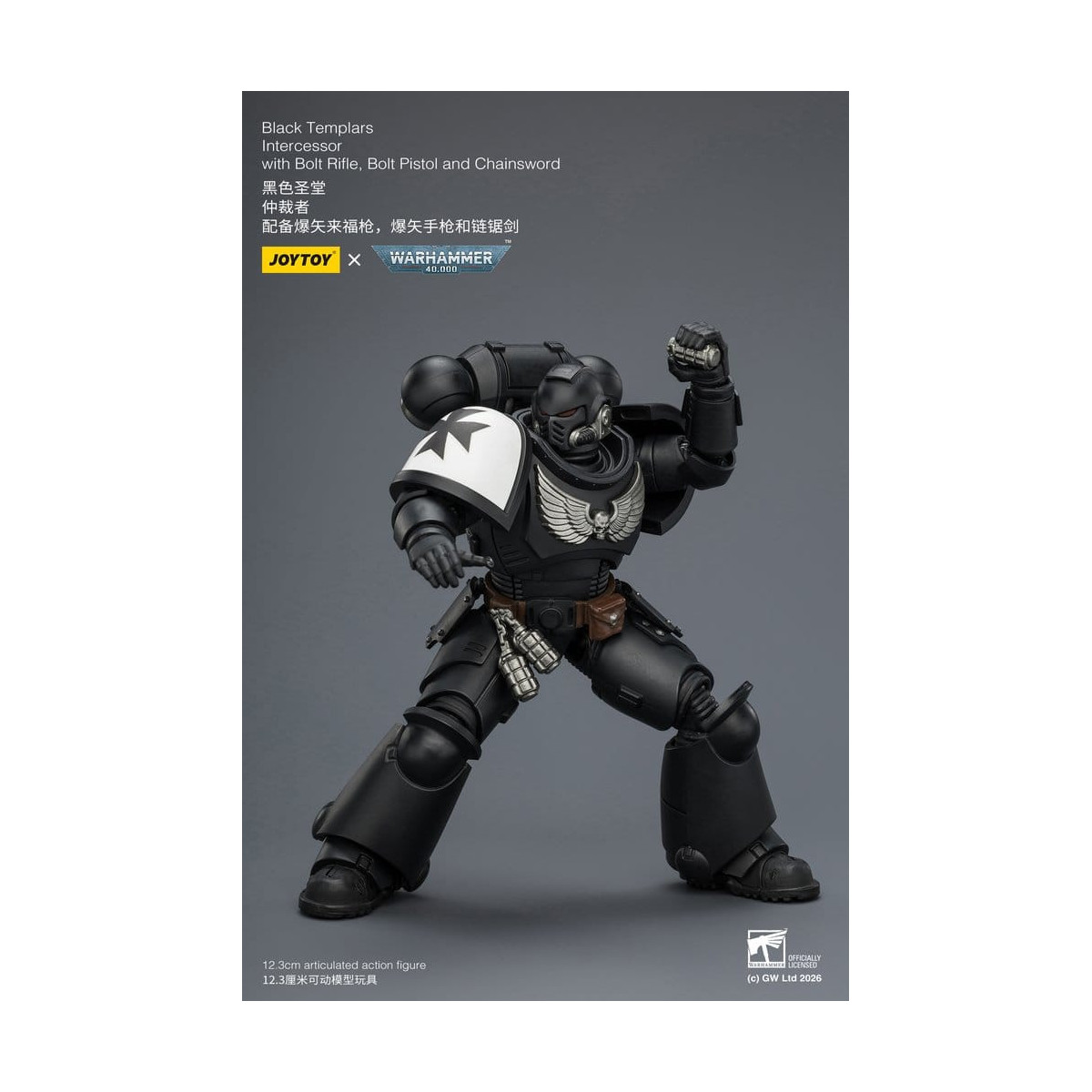 JoyToy Space Marines - Black Templars - Intercessori 1/18 - Warhammer 40K