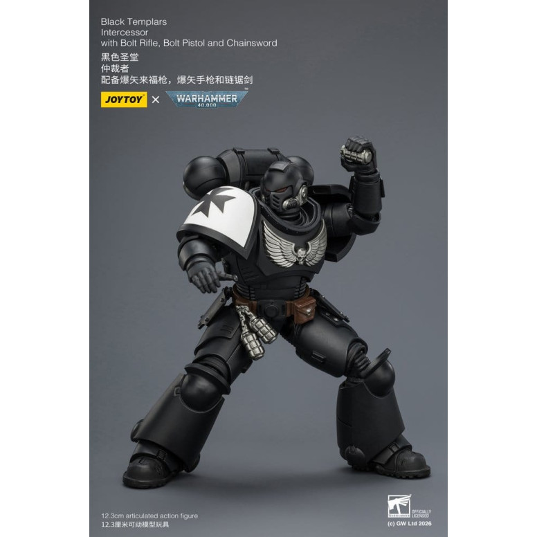 JoyToy Space Marines - Black Templars - Intercessori 1/18 - Warhammer 40K
