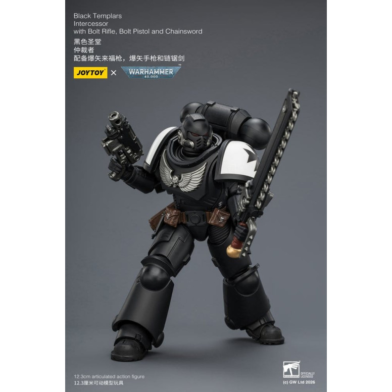 JoyToy Space Marines - Black Templars - Intercessori 1/18 - Warhammer 40K