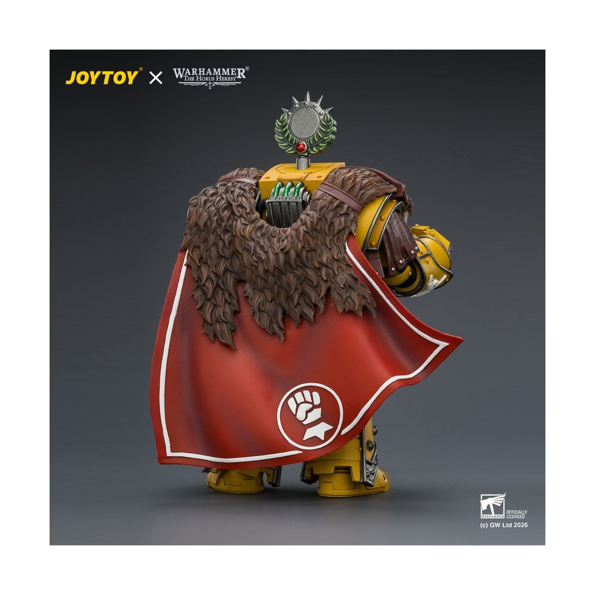 Joytoy - Warhammer - Imperial Fists - Lord Castellano Evander Garrius, Il Tiranno di Cthonia con il Subiugator e l'Incineratus