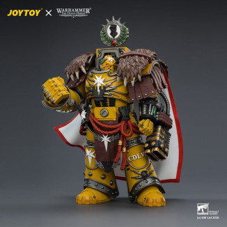Joytoy - Warhammer - Imperial Fists - Lord Castellano Evander Garrius, Il Tiranno di Cthonia con il Subiugator e l'Incineratus