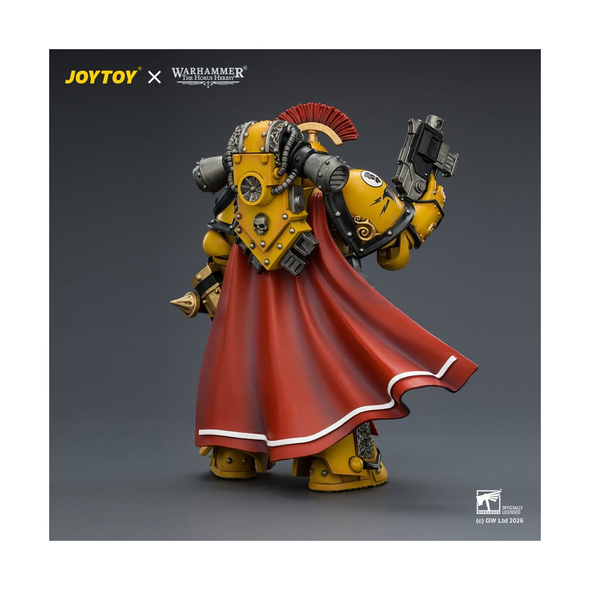 Joytoy - Warhammer - Imperial Fists - Pretore della Legione in armatura Mk III con spada elettrica e pistola a proiettile - L'Er