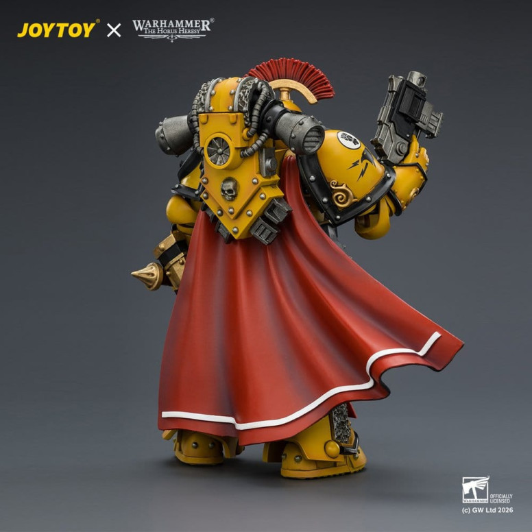 Joytoy - Warhammer - Imperial Fists - Pretore della Legione in armatura Mk III con spada elettrica e pistola a proiettile - L'Er