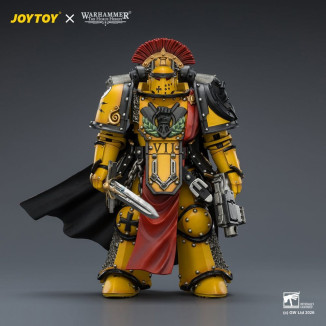Joytoy - Warhammer - Imperial Fists - Pretore della Legione in armatura Mk III con spada elettrica e pistola a proiettile - L'Er