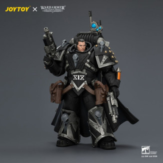 JoyToy Space Marines - Guardia del Corvo - Kaedes Nex, il Corvo del Sangue con cannoni a mano Fulcrum 1/18 - Warhammer 40k