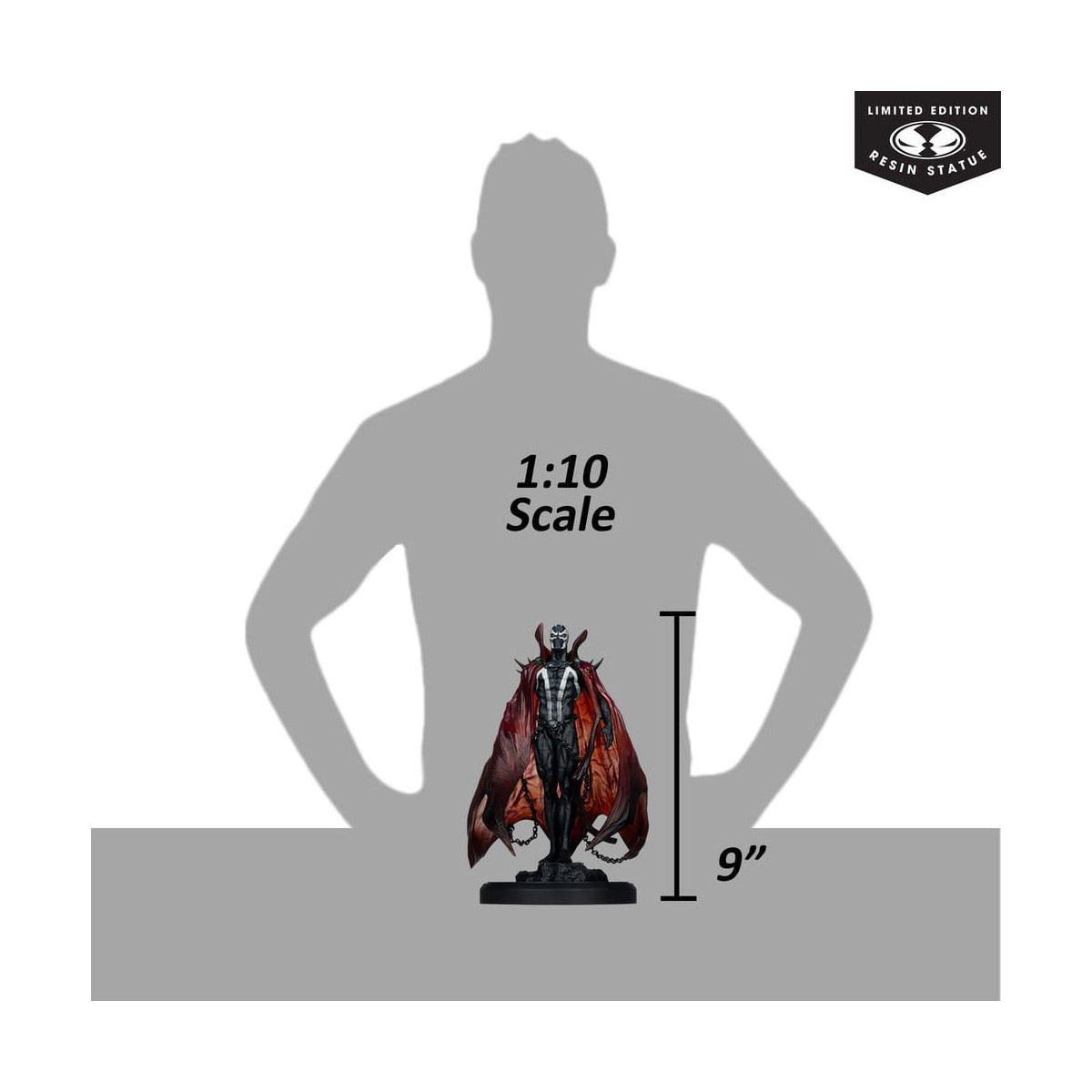 McFarlane - Spawn Statua nera, bianca e rossa 1/10 di Pupeteer Lee