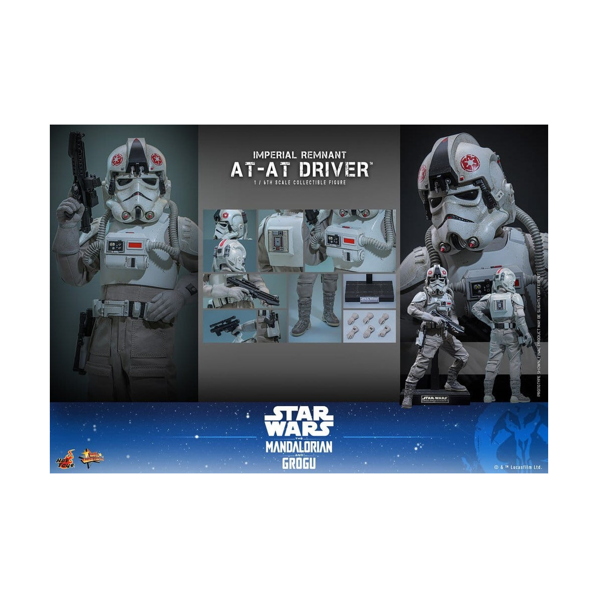 Hot Toys Star Wars - Conducente AT-AT Imperial Remnant 1/6 MMS845 - Star Wars: The Mandalorian & Grogu