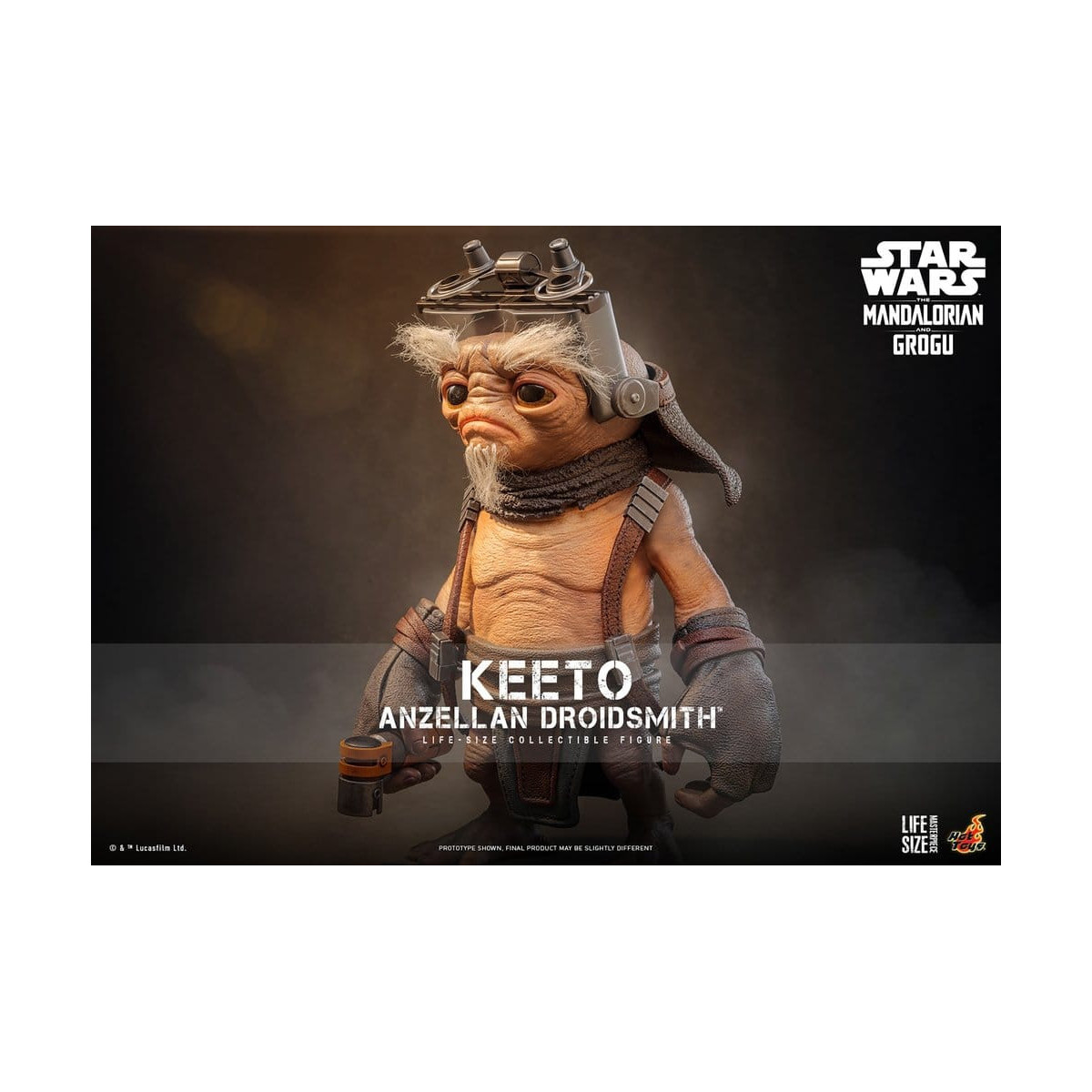 Hot toys Star Wars - Keeto (Droidsmith Anzellan) Serie di capolavori a grandezza naturale - Star Wars: The Mandalorian & Grogu