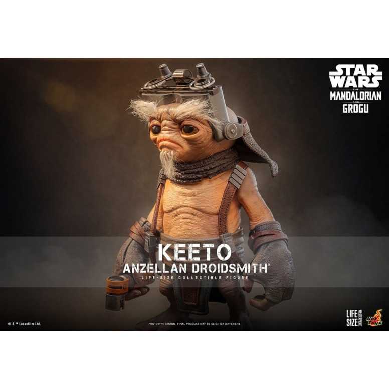 Hot toys Star Wars - Keeto (Droidsmith Anzellan) Serie di capolavori a grandezza naturale - Star Wars: The Mandalorian & Grogu