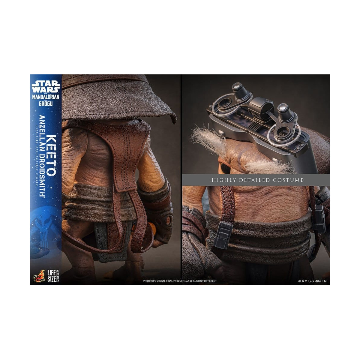Hot toys Star Wars - Keeto (Droidsmith Anzellan) Serie di capolavori a grandezza naturale - Star Wars: The Mandalorian & Grogu