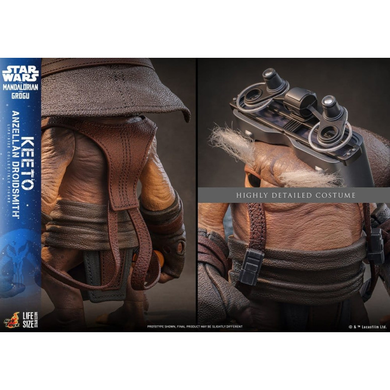 Hot toys Star Wars - Keeto (Droidsmith Anzellan) Serie di capolavori a grandezza naturale - Star Wars: The Mandalorian & Grogu