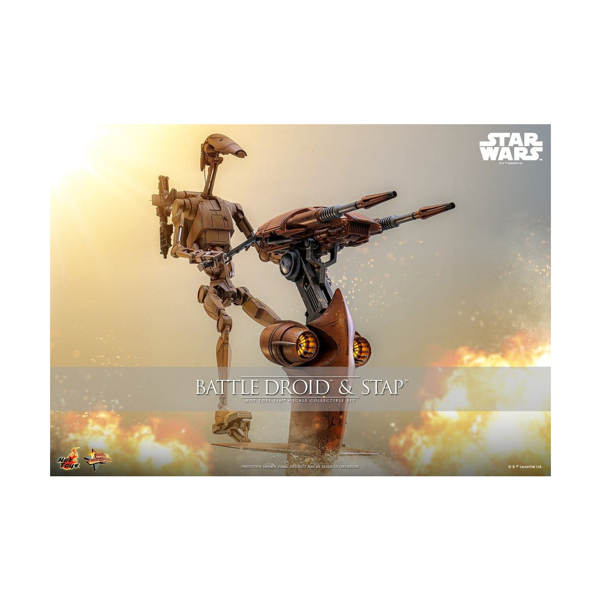 Hot Toys - Droide da battaglia e STAP MMS 1/6 - Star Wars: La minaccia fantasma MMS887