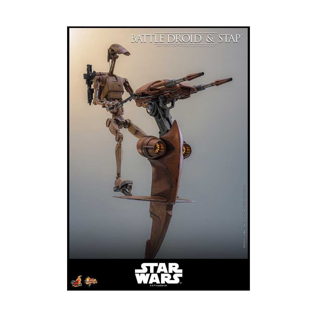 Hot Toys - Droide da battaglia e STAP MMS 1/6 - Star Wars: La minaccia fantasma MMS887
