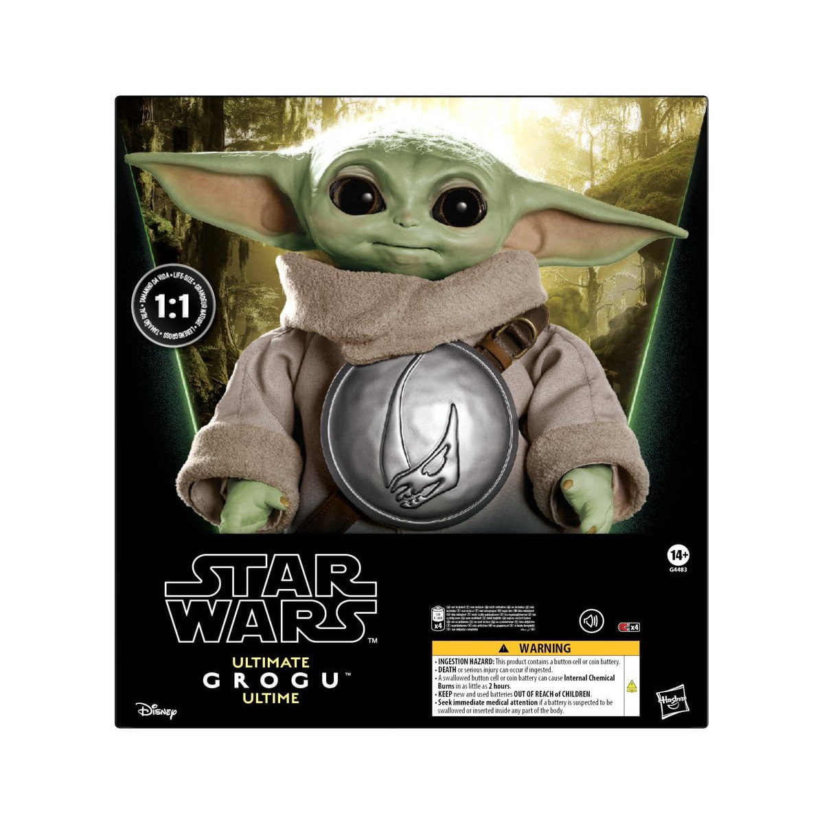 Hasbro Star Wars - Ultimate Grogu 1/1 (figura animatronica) - Il Mandaloriano e Grogu