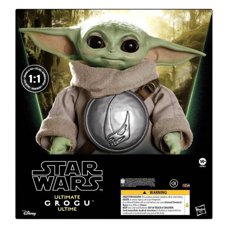 Hasbro Star Wars - Ultimate Grogu 1/1 (figura animatronica) - Il Mandaloriano e Grogu