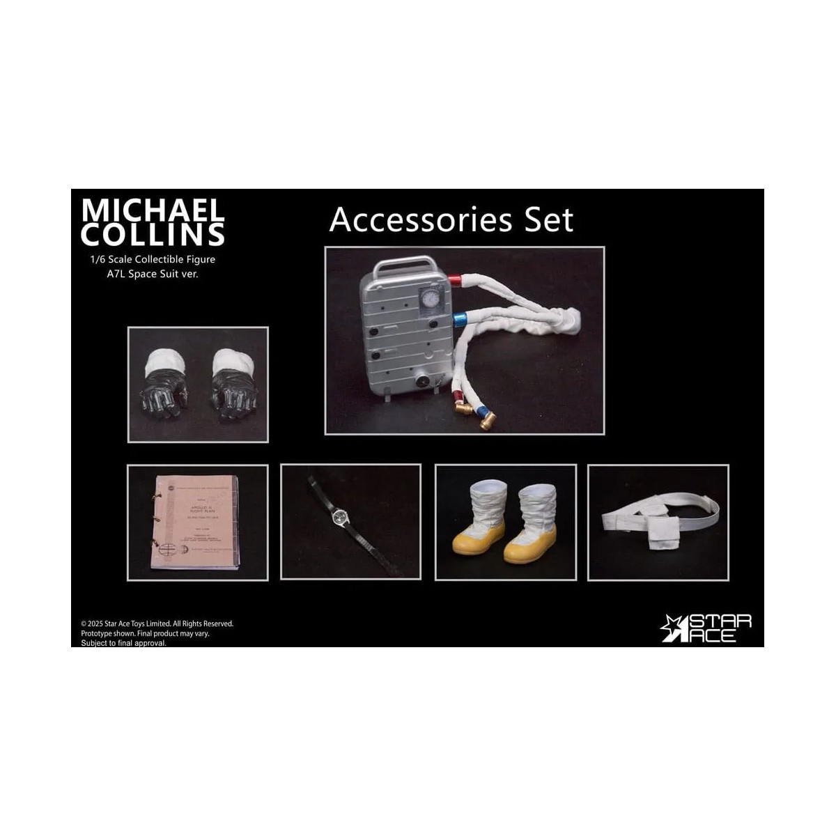 Star Ace - Apollo 11 - Michael Collins set di accessori 1/6