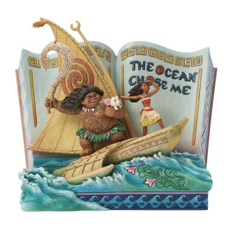 Enesco Disney Traditions By Jim Shore - Libro di fiabe L'Oceano Scegli Me - Oceania (Moana) - Moana