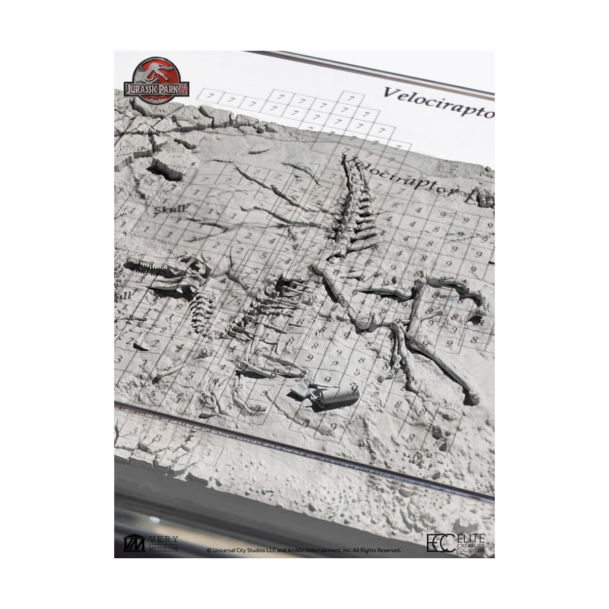 ECC Creature da collezione d'élite - Jurassic Park 3 Mappa di scavo del Velociraptor