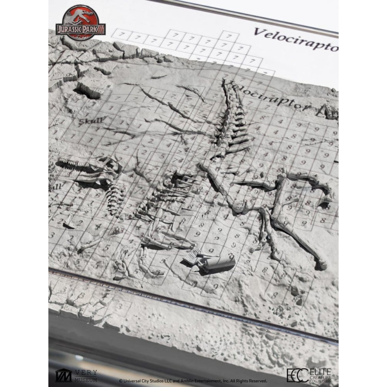 ECC Creature da collezione d'élite - Jurassic Park 3 Mappa di scavo del Velociraptor