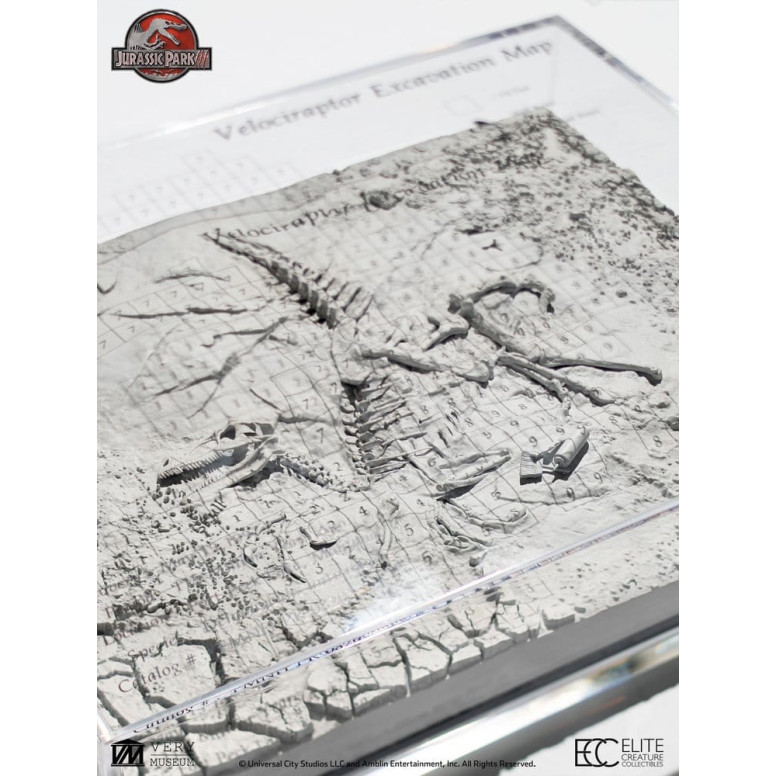 ECC Creature da collezione d'élite - Jurassic Park 3 Mappa di scavo del Velociraptor