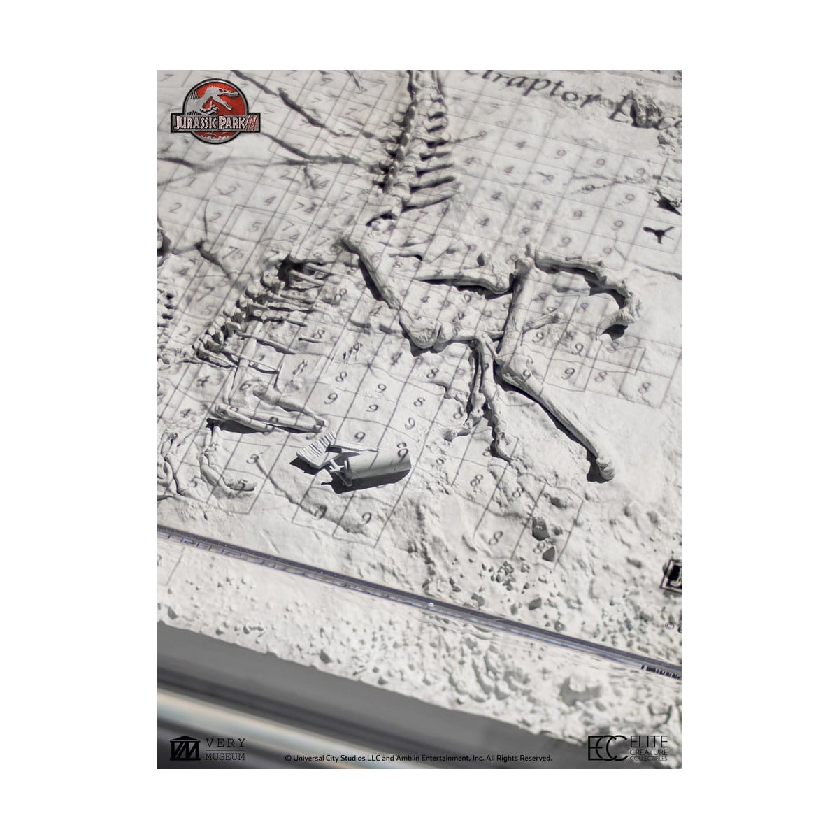 ECC Creature da collezione d'élite - Jurassic Park 3 Mappa di scavo del Velociraptor