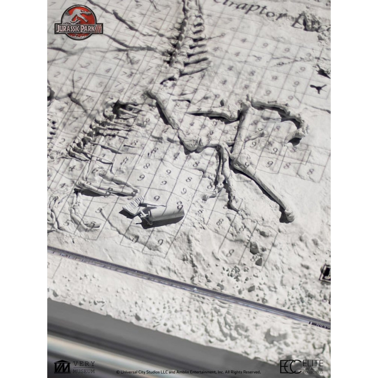 ECC Creature da collezione d'élite - Jurassic Park 3 Mappa di scavo del Velociraptor
