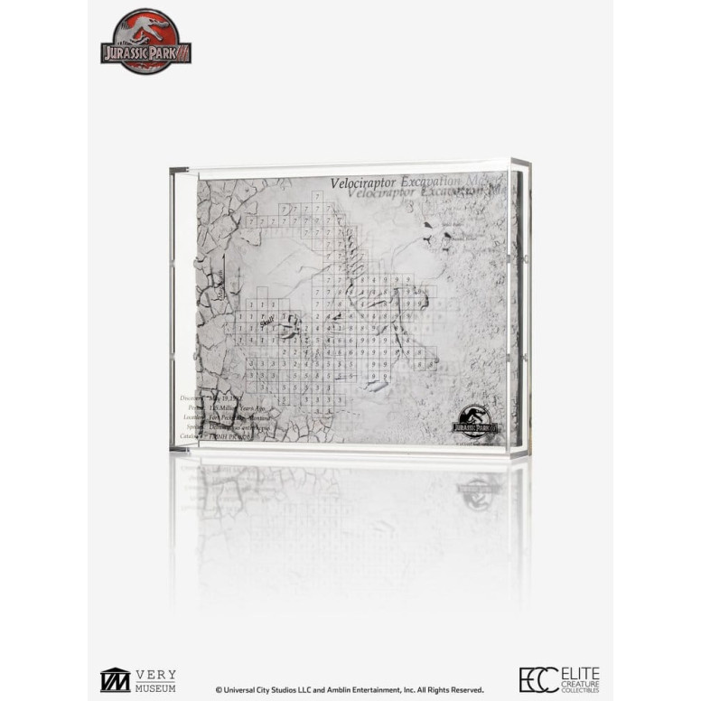 ECC Creature da collezione d'élite - Jurassic Park 3 Mappa di scavo del Velociraptor