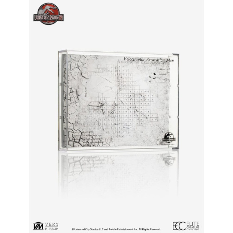 ECC Creature da collezione d'élite - Jurassic Park 3 Mappa di scavo del Velociraptor