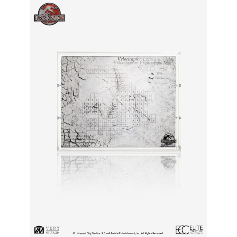 ECC Creature da collezione d'élite - Jurassic Park 3 Mappa di scavo del Velociraptor