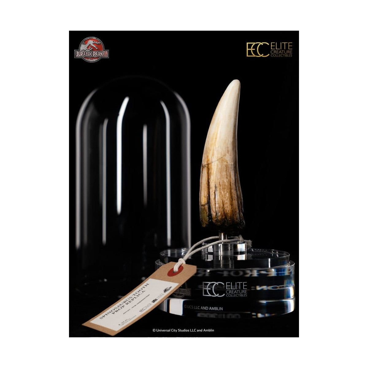 ECC Elite Creature Collectibles - Jurassic Park 3 Replica 1/1 Dente di Spinosauro