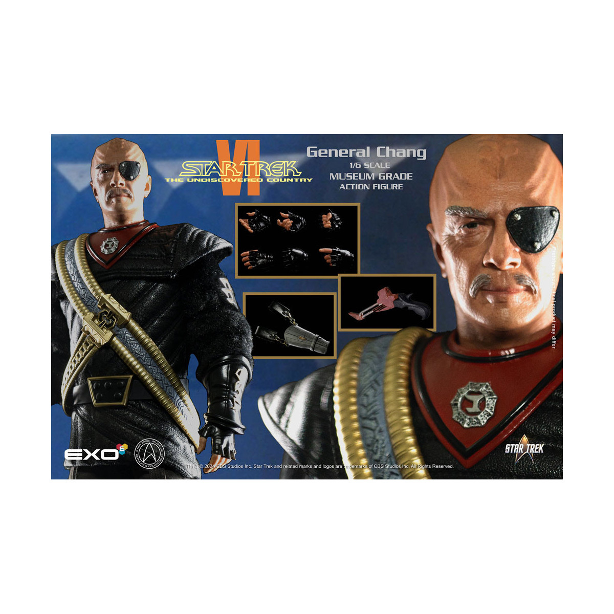 EXO-6 - Star Trek 6: Territori inesplorati figura 1/6 del Generale Chang