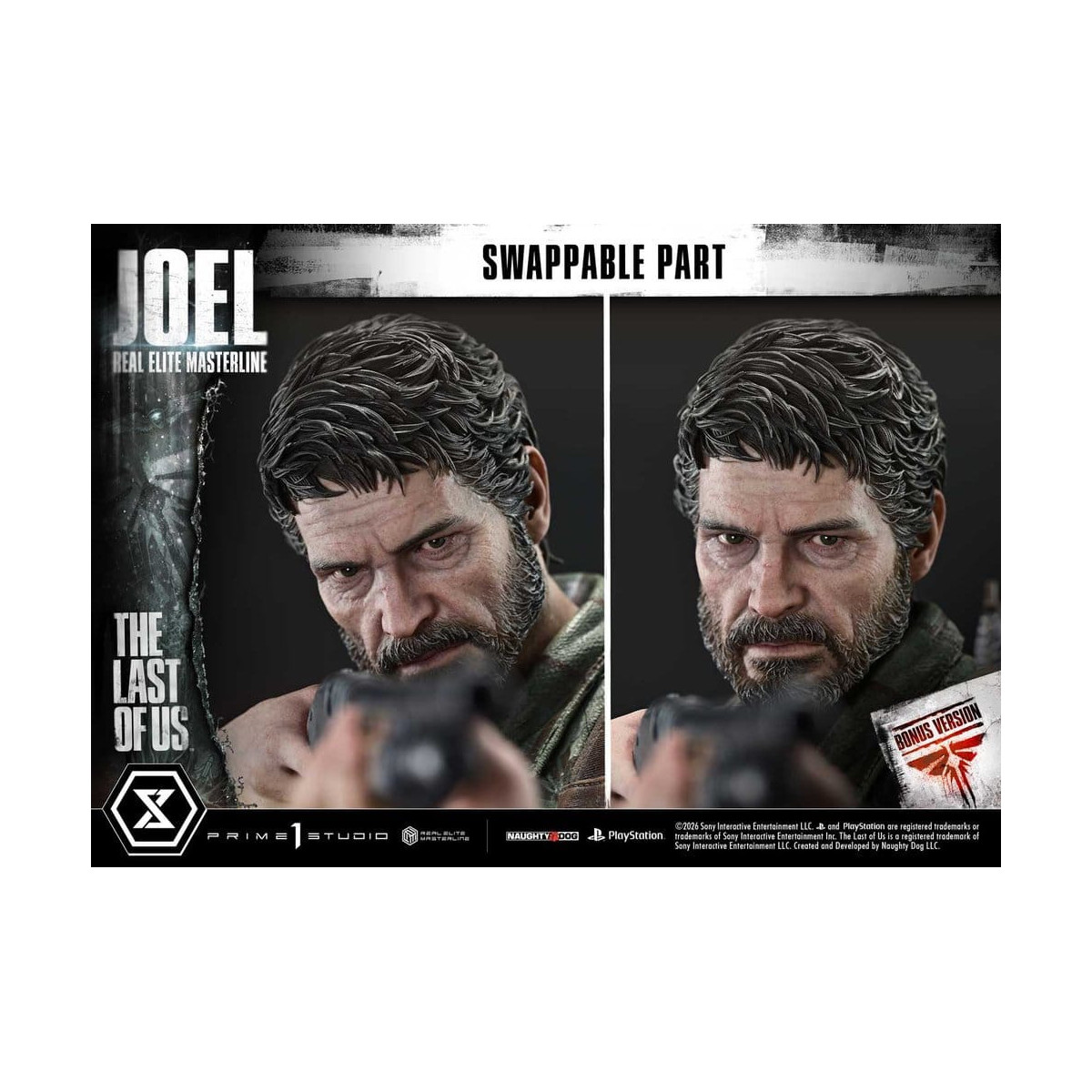 Prime 1 - Joel (The The Last of Us Part I) 1/4 Real Elite Masterline Versione Bonus