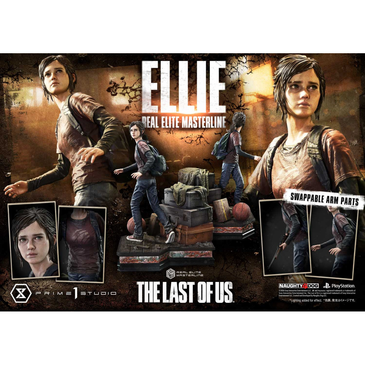 Prime 1 - Ellie (The The Last of Us Part I) 1/4 Real Elite Masterline Versione Bonus