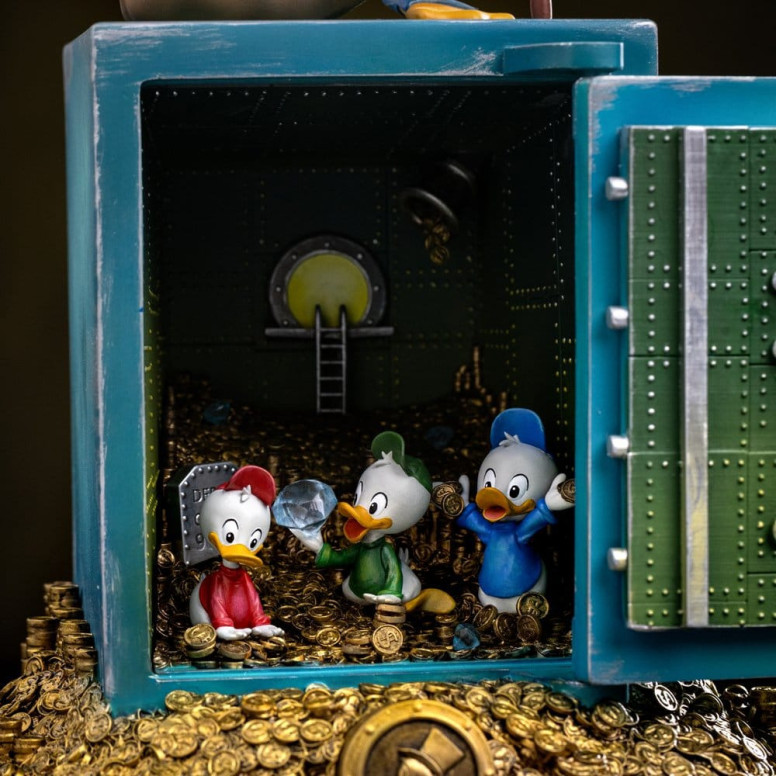Iron Studios - Disney Zio Paperone McDuck e nipoti Deluxe Art Scale 1/10 - Duck Tales
