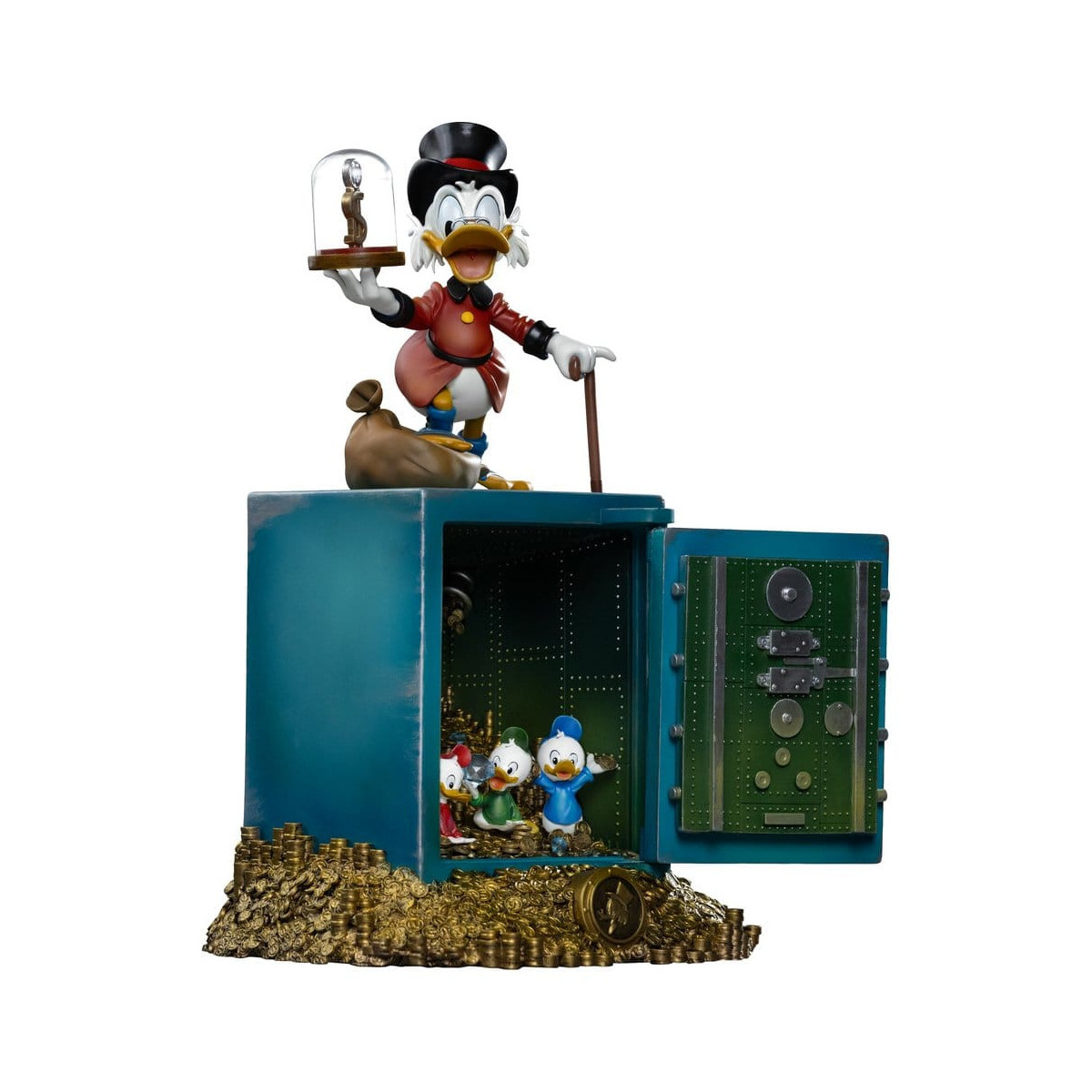 Iron Studios - Disney Zio Paperone McDuck e nipoti Deluxe Art Scale 1/10 - Duck Tales