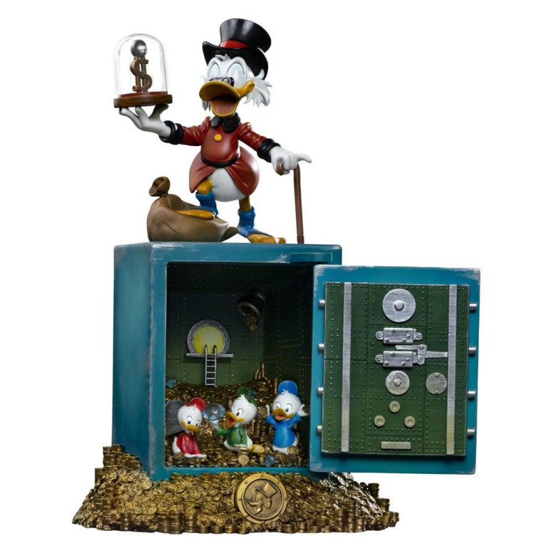 Iron Studios - Disney Zio Paperone McDuck e nipoti Deluxe Art Scale 1/10 - Duck Tales