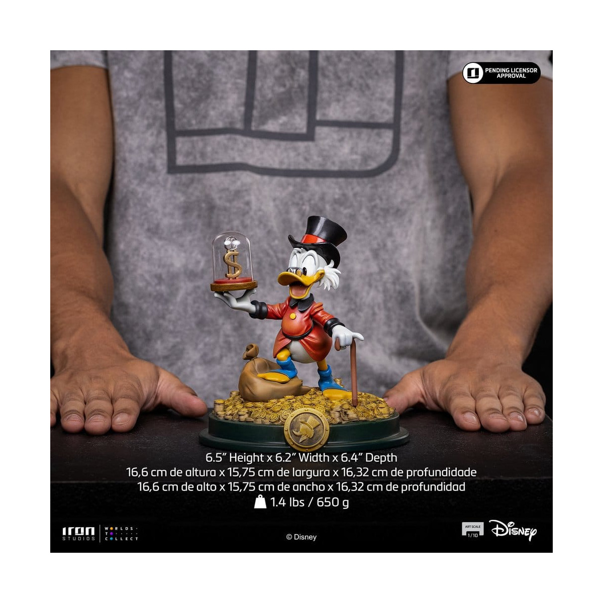 Iron Studios - Disney Zio Paperone McDuck Art Scale 1/10 - Duck Tales