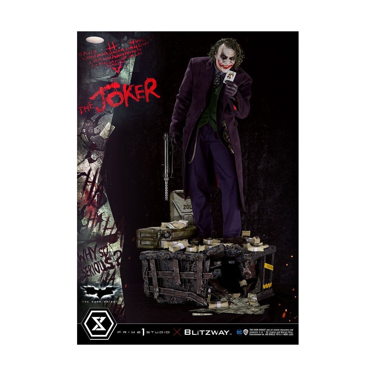 Prime 1 Studio - Il Joker - Il Cavaliere Oscuro - Bonus Ver. 1/3