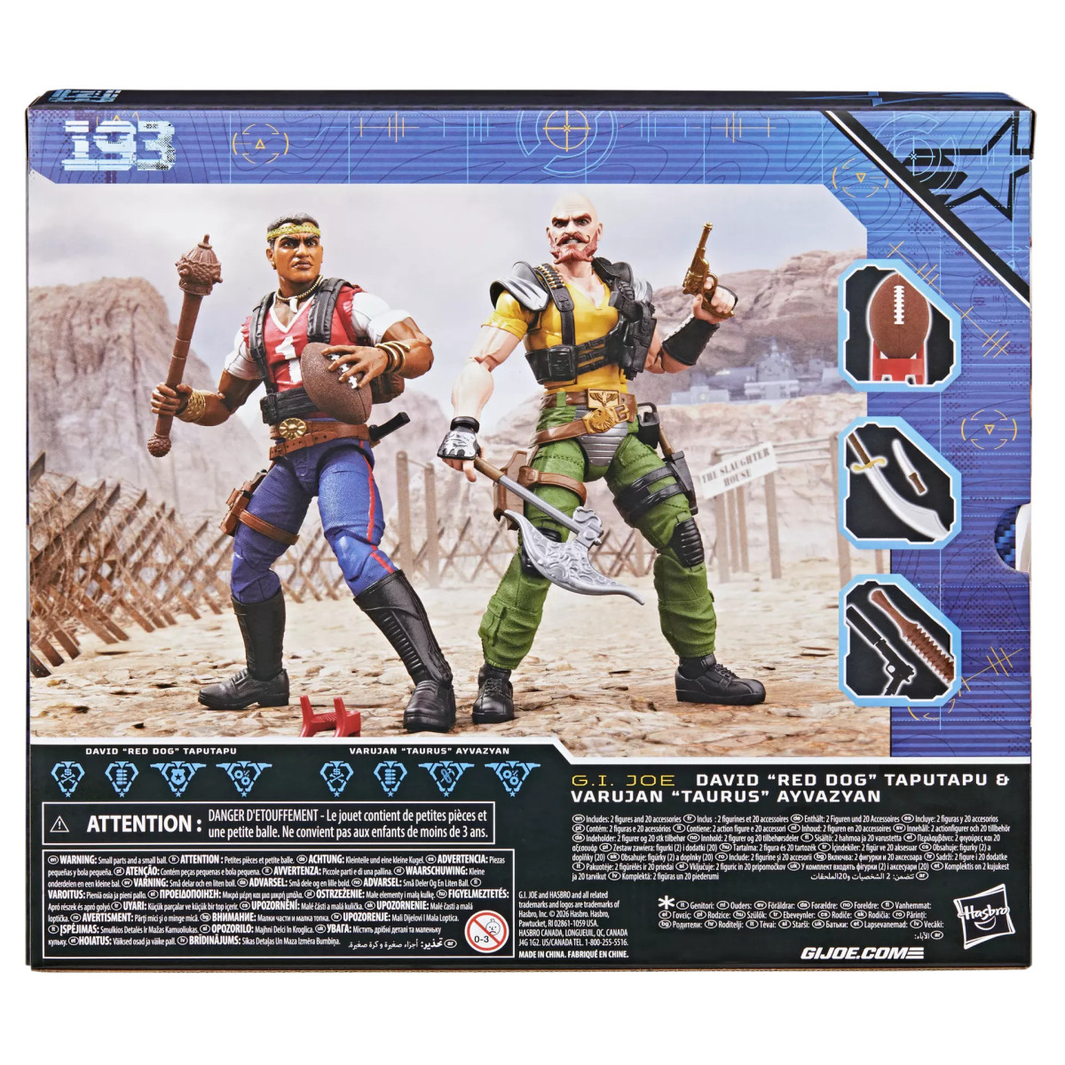 Hasbro G.I.JOE Serie Classificata - David "Red Dog" Taputapu e Varujan "Taurus" Ayvazyan