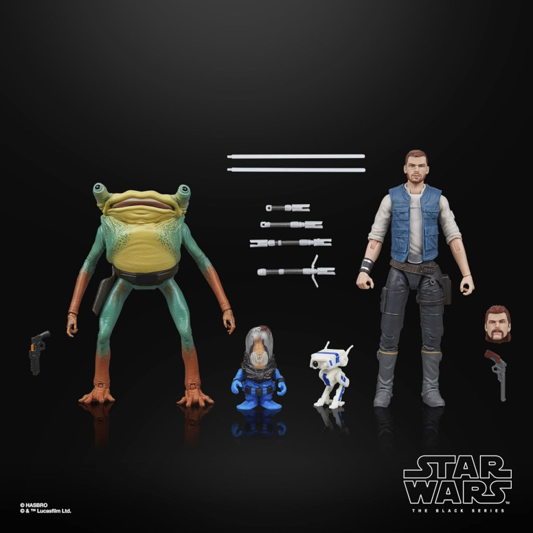 Star Wars Black Series - Confezione Jedi Survivor - Cal Kestis, BD-1, Turgle e Skoova Stev