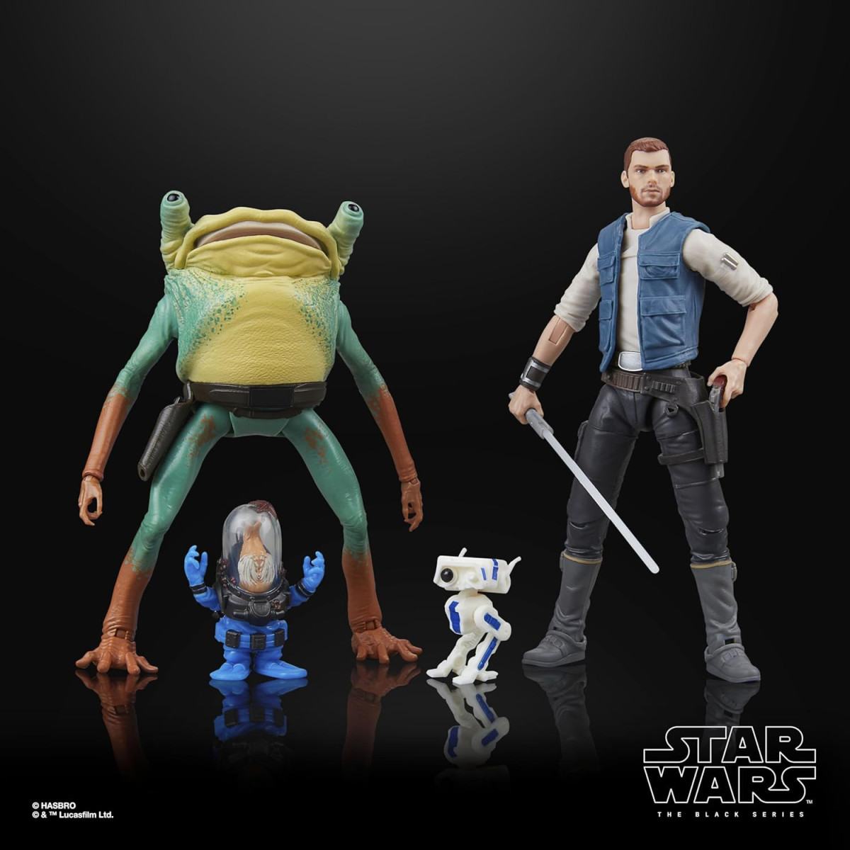 Star Wars Black Series - Confezione Jedi Survivor - Cal Kestis, BD-1, Turgle e Skoova Stev